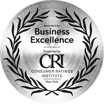 Awarded for Business Excellence — Consumer Ratings Institute