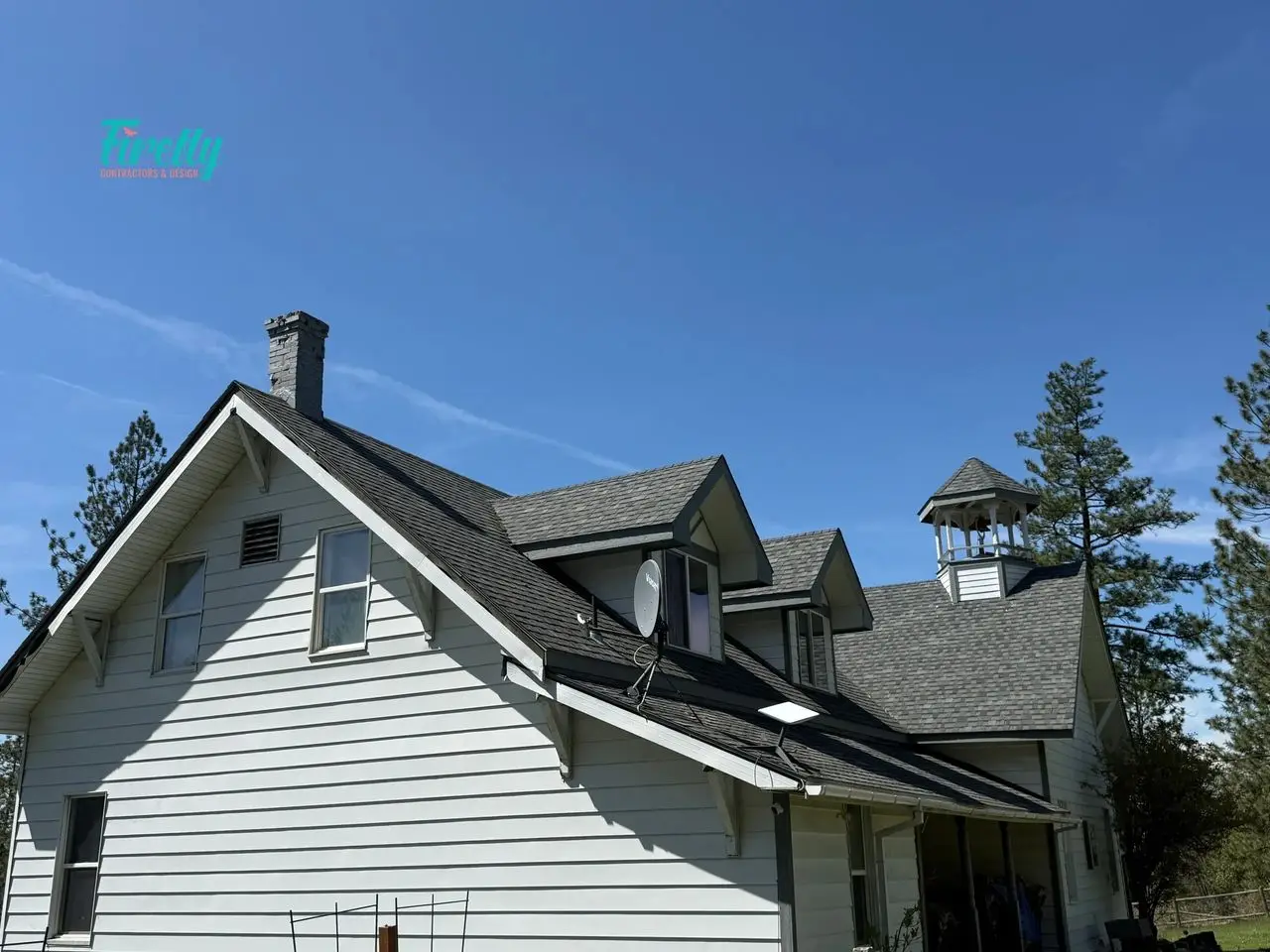 Roofing project in progress