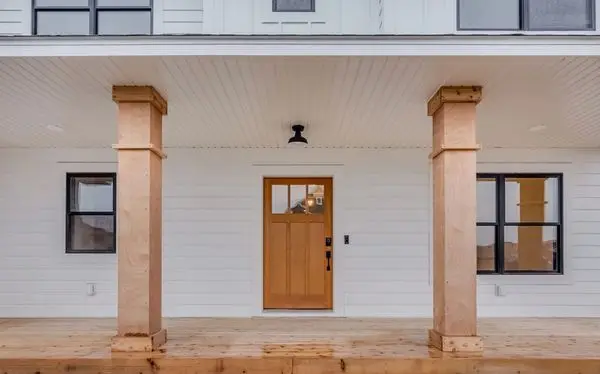 Home exterior with new siding